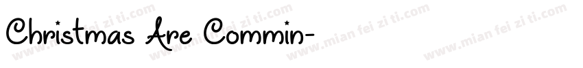 Christmas Are Commin字体转换